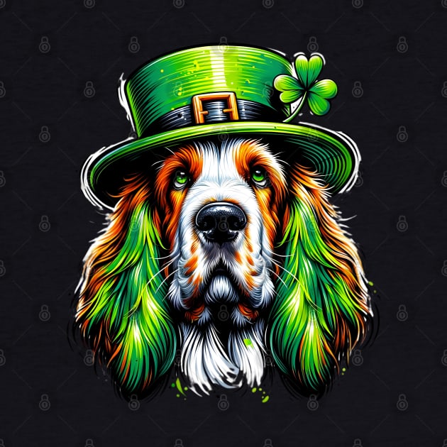 Grand Basset Griffon Vendeen Celebrates Saint Patrick's Day by ArtRUs